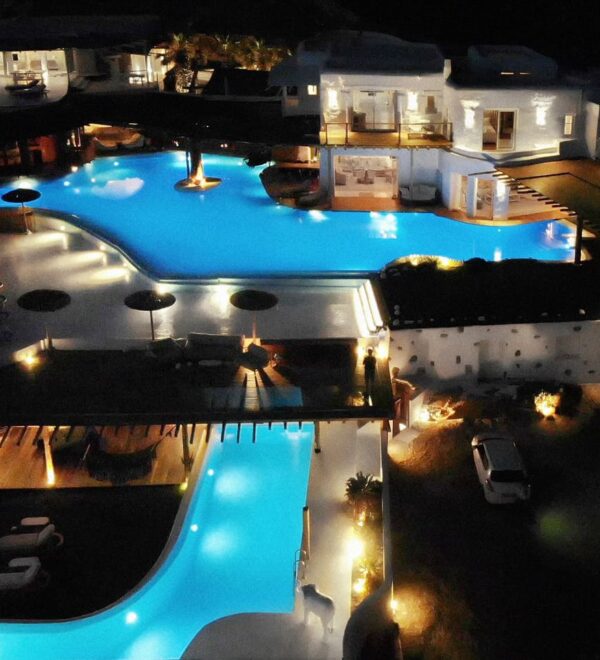 pool at night
