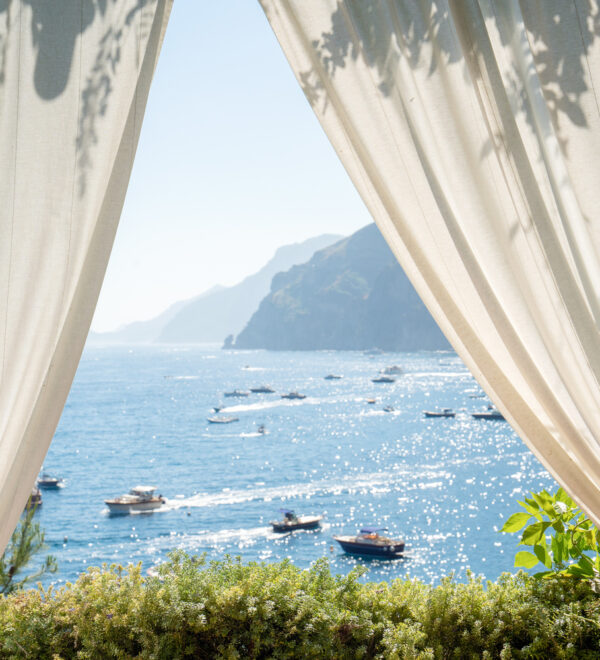 View from the villa in positano