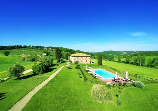 villa and pool