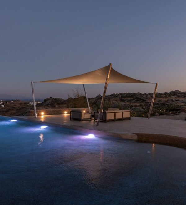pool at night